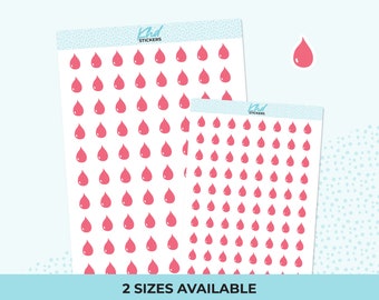 Period Tracker Icon Stickers, Planner Stickers, Removable