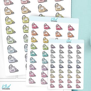 CPAP Planner Stickers, 3 Sizes with Tiny, Small, and Large, Removable