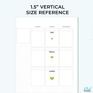 Tiny Heart Planner Stickers: Removable Matte Vinyl, 3 Sizes-KHDStickers-