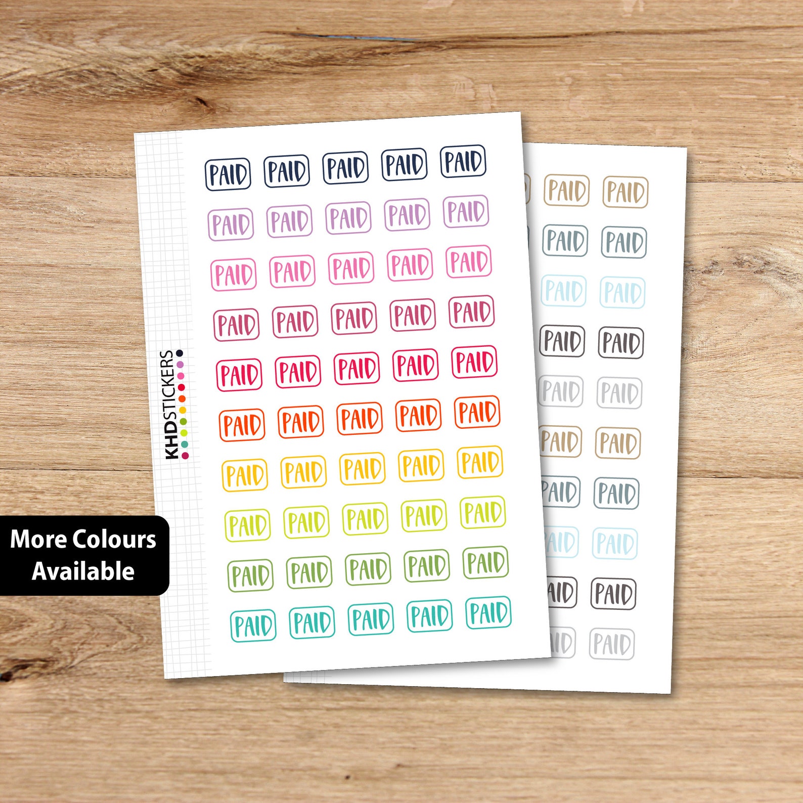 Paid Stickers Planner Stickers Repositionable to suit Etsy