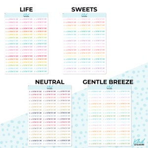 Design Your Own Word Stickers, Font B, Custom Script Planner Stickers, Removable, Custom Word Stickers, Clear Sticker or White Background image 3