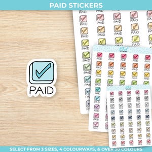 Stickers pour agendas payants, 3 tailles, y compris le petit format, amovibles