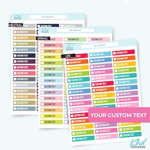 Design Your Own, Check Box Labels, Customised & Personalised Planner ...