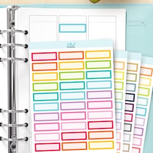 Quarter Box Stickers, Planner Stickers