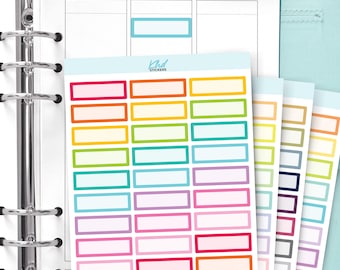 Quarter Box Stickers, Planner Stickers