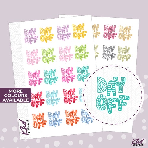 A Year of Date Dots Stickers Planner Stickers Removable Etsy Australia