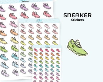 Sneaker Icons Planner Stickers, 3 Sizes, Removable