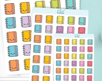 Planner Icon Stickers – Kawaii Pastel Journals & Planners, Planner Stickers