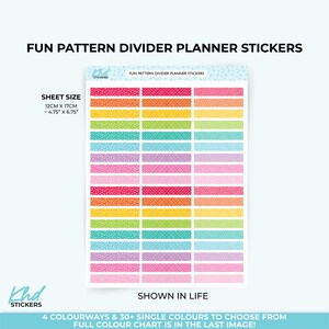 Divider Stickers - Fun Patterns Borders and Dividers for 1.5