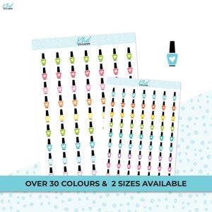 Manicure Stickers, Planner Stickers, Two Sizes, Removable