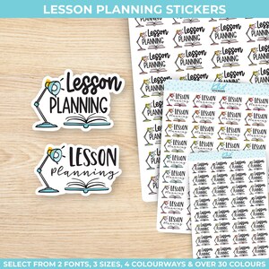 Unterrichtsplanung Planner Sticker, drei Größen, einschließlich winziger, abnehmbarer