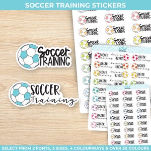 Fußballtraining Sticker, drei Größen, einschließlich winziger, wiederablösbarer Sticker