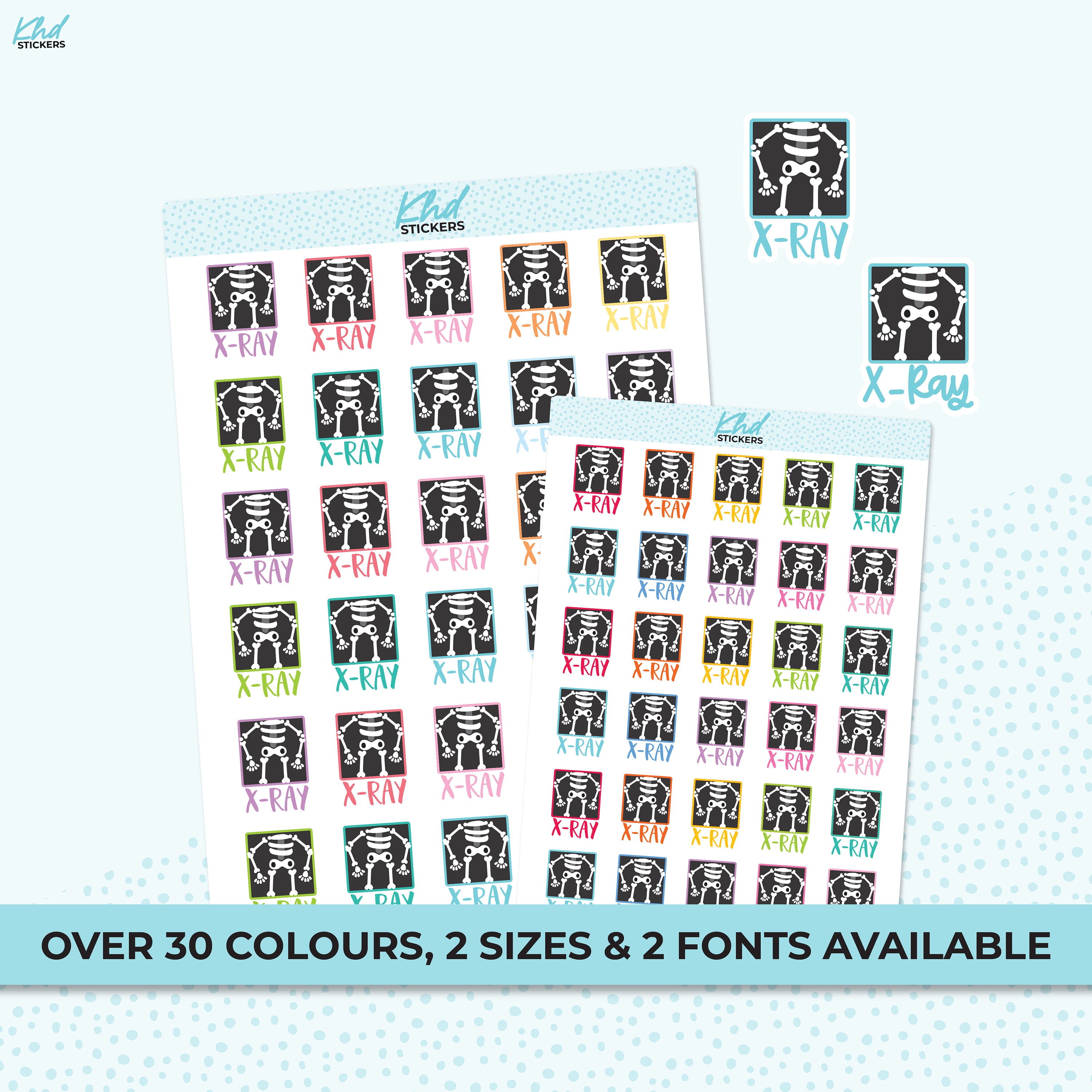 X-ray Stickers, Planner Stickers, Removable - Etsy