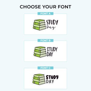 Study Day Planner Stickers, 3 Sizes with Tiny, Small, and Large, Removable-KHDStickers-