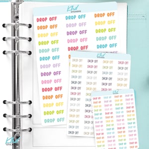 Plannerstickers inleveren, keuze uit 3 lettertypen en 3 maten, scriptplannerstickers, verwijderbaar
