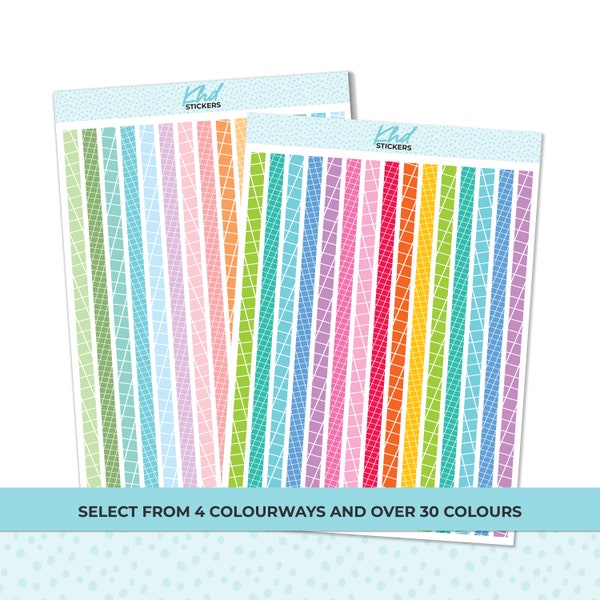 Thin Washi Strip Stickers, Planner Stickers, Removable