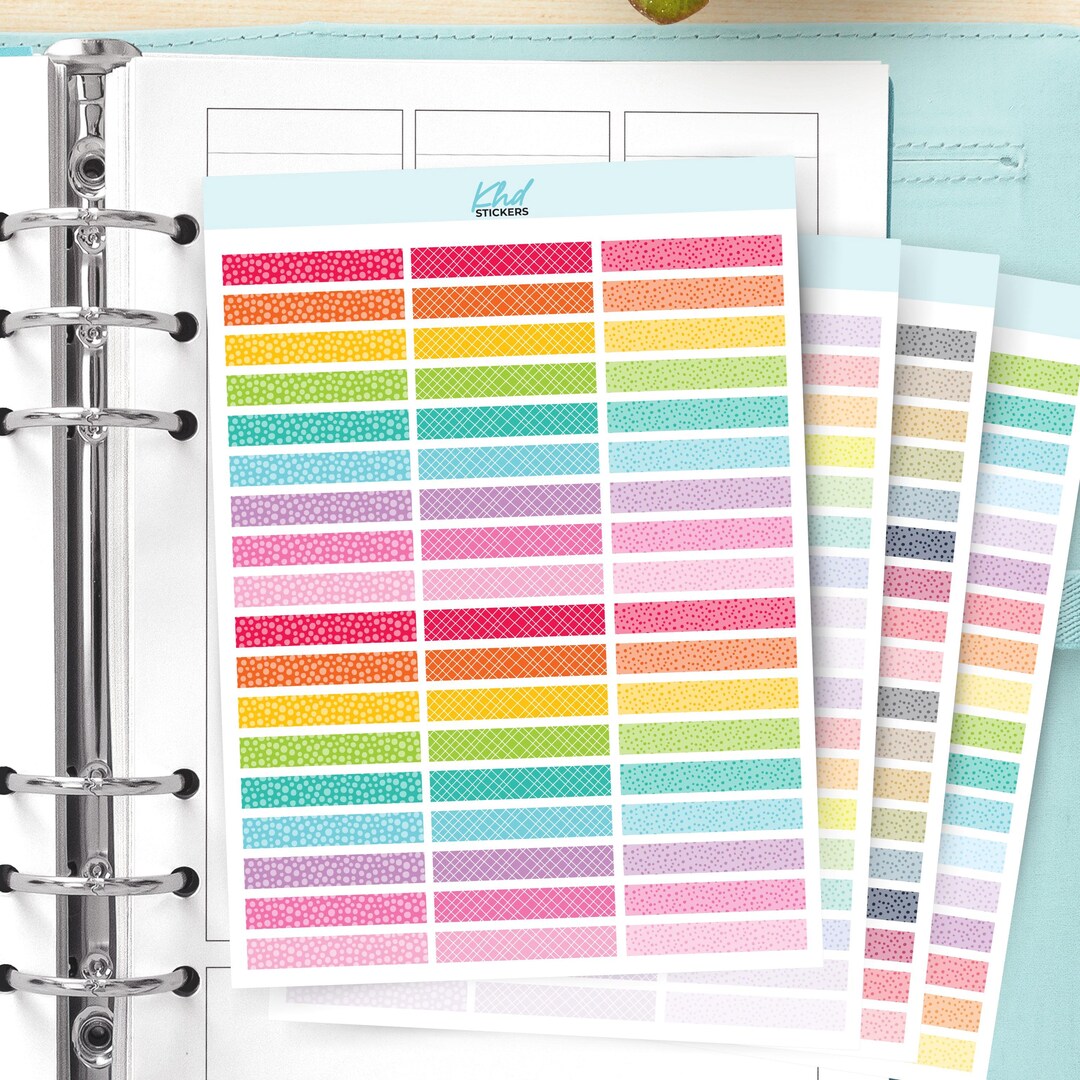 Sticker Beam Divider Divider Stickers - Fun Patterns Borders and Dividers for 1.5
