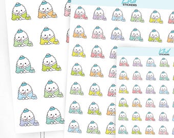 Scallop Sick Day Planner Stickers