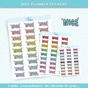 Joli agenda autocollants, inscription manuscrite, trois tailles, y compris minuscule, amovibles