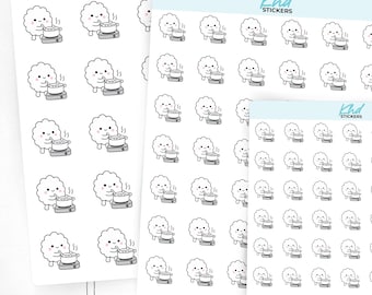 Scallop Cooking Dinner Planner Stickers
