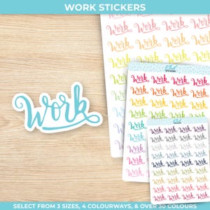 Work Planner Stickers, Three Sizes Including Tiny, Removable - Etsy