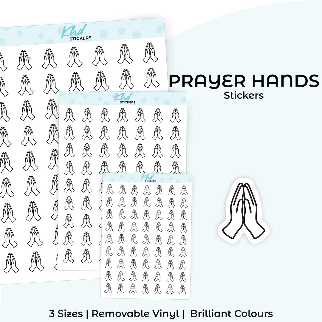 Prayer Hands Stickers , Planner Stickers - Etsy