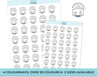 AAAHHHH! Frustrated Planner Girl Leona Stickers, Planner Stickers, Removable