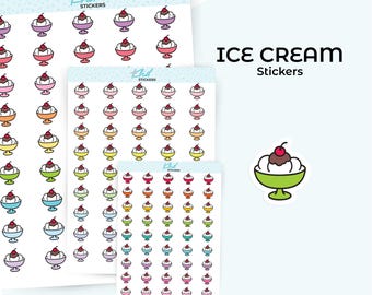 Ice Cream Icons, Cute Food Icons for Planners, Planner Stickers