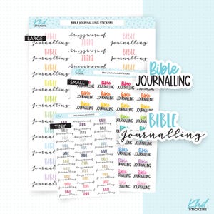 Stickers bibliques pour agenda, trois tailles, y compris la petite, amovibles