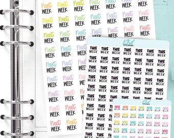 This Week & Next Week Planner Stickers