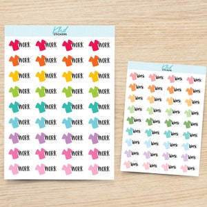 Work Shift Sticker Work Medical and Nurse Scrubs Shift Planner Stickers, Removable - Etsy