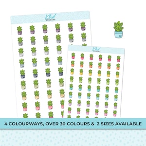 Green foliage sticker set - 6 sheets