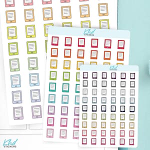 E-Reader Sticker, Planner Sticker