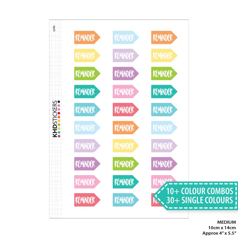 Planner Stickers Urgent Reminder To Do Stickers Repositionable Matte Vinyl to suit all planners