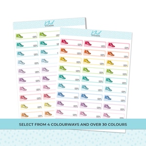 Step Tracker Planner Stickers, Removable