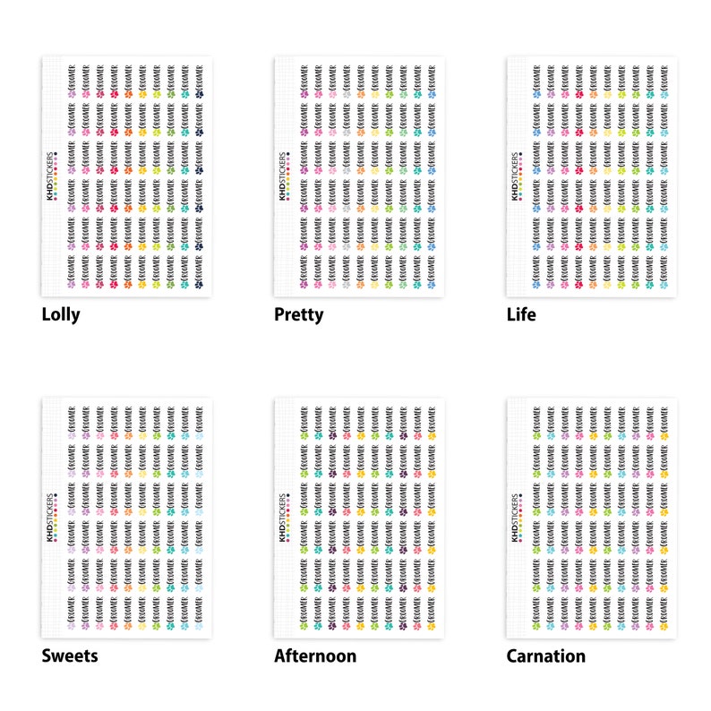 Repositionable Matte Vinyl Pet Groomer Planner Stickers