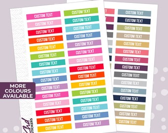 11 Sizes, Custom Header Stickers, Planner Stickers, Removable