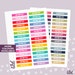 11 Sizes, Custom Header Stickers, Planner Stickers, Removable