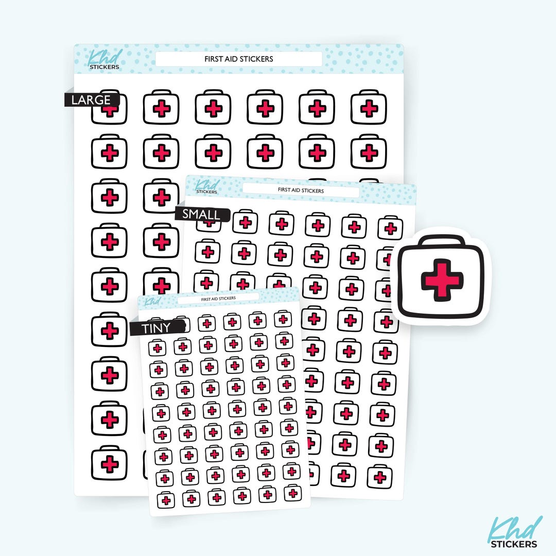 First Aid Stickers , Planner Stickers - Etsy