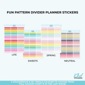 Divider Stickers - Fun Patterns Borders and Dividers for 1.5