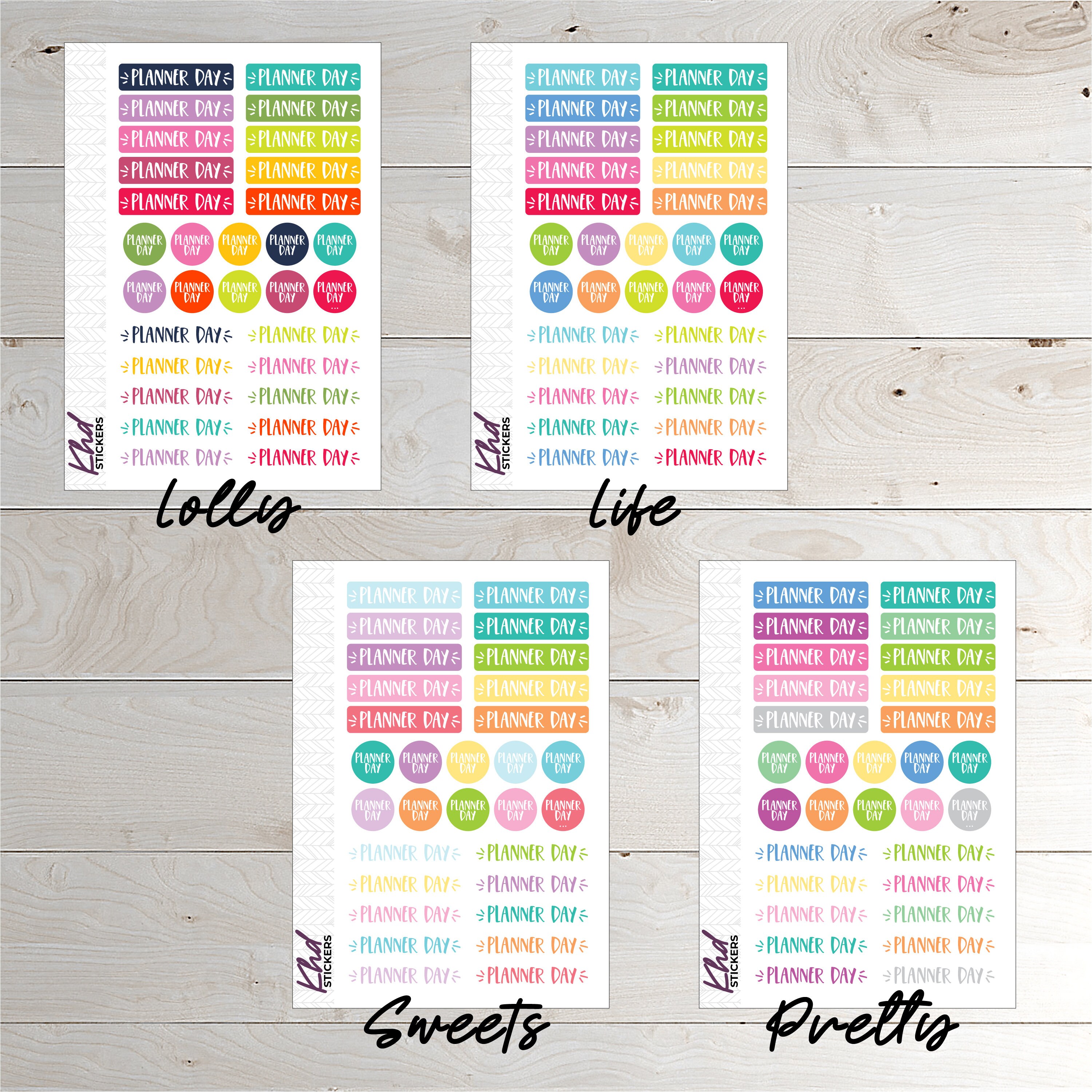 Planner Day Stickers Planner Stickers Removable Etsy