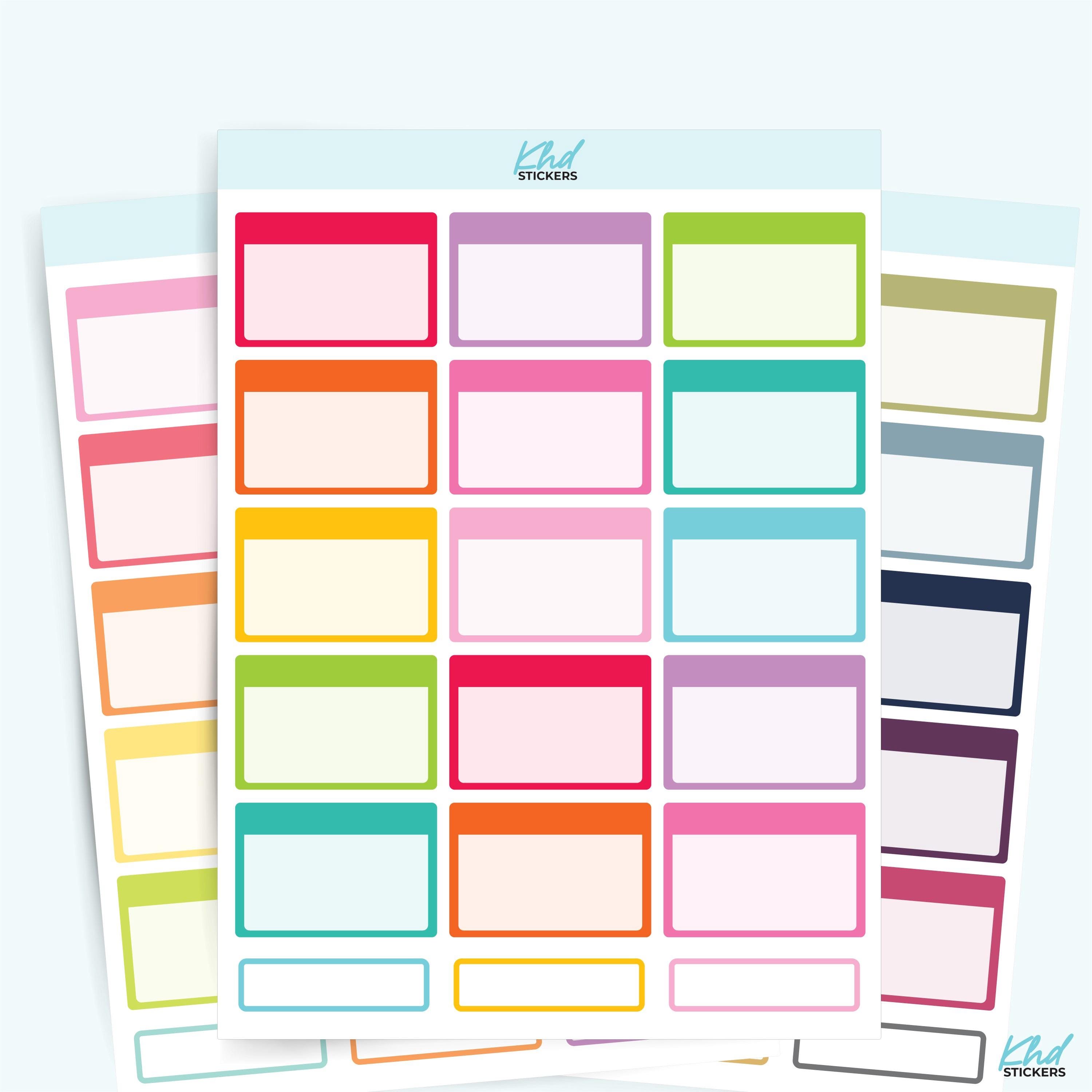 Half Box Planner Stickers, Planner Stickers - Etsy