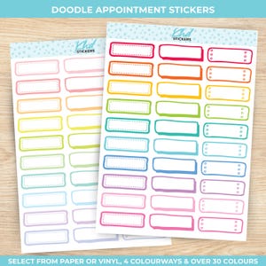 Handgezeichnete Quarter Box Sticker, Planer Sticker