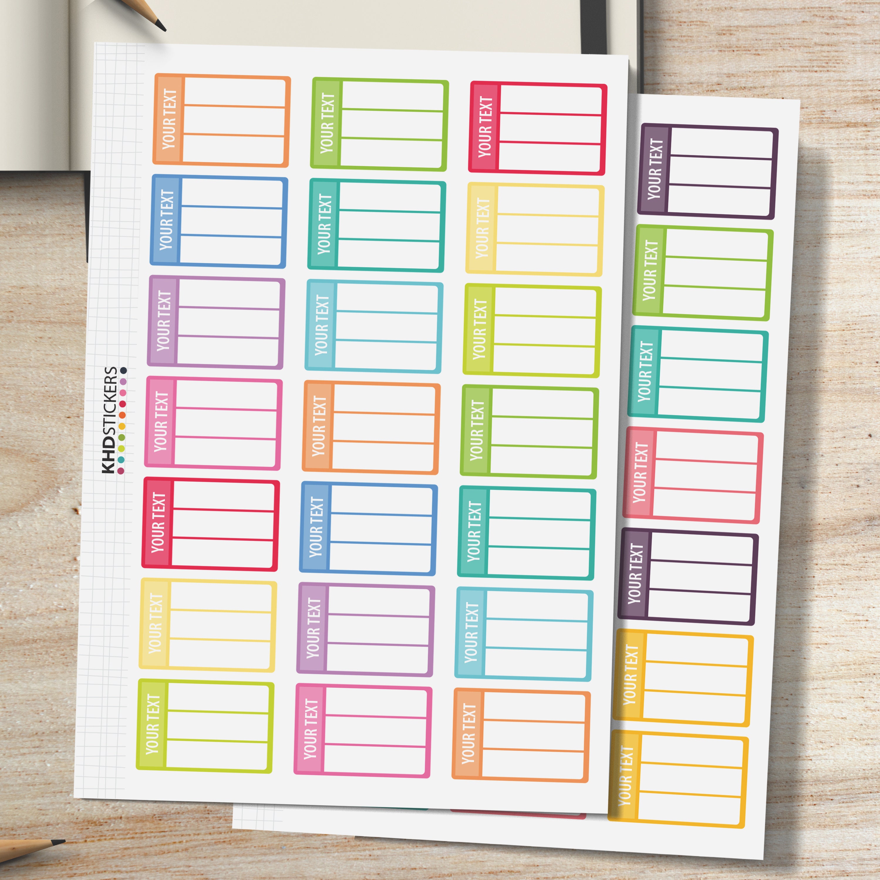 Design Your Own Lists Planner Stickers Personalised Custom | Etsy
