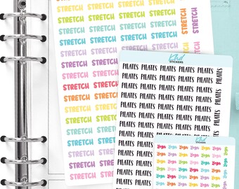 Pilates, Yoga & Stretch Planner Stickers