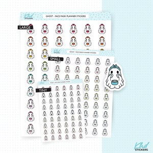 Ghost - Stickers pour agenda, masques, amovibles en trois tailles