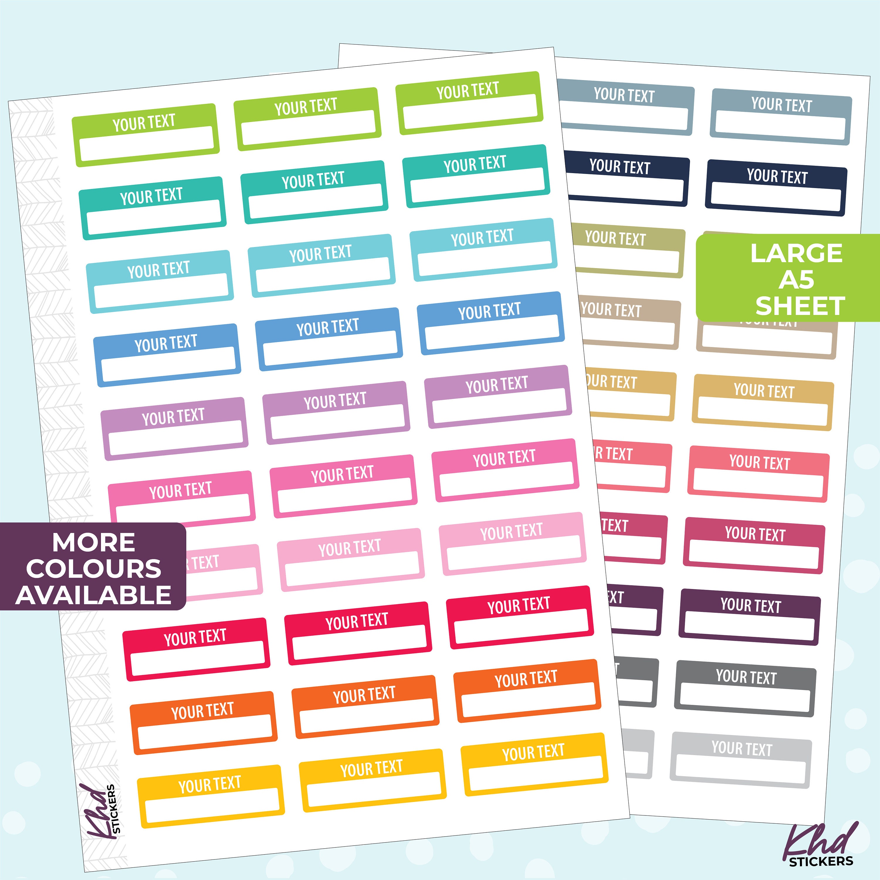 Design Your Own Information Boxes Quarter Boxes Planner Etsy