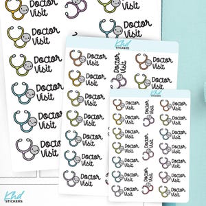 Doctor Visit – Health Appointment Stickers , Planner Stickers