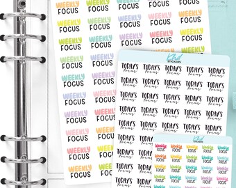 Today's Focus & Weekly Focus Planner Stickers