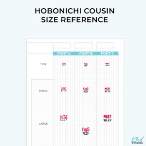 Next Week Planner Stickers, 3 Sizes with Tiny, Small, and Large, Removable-KHDStickers-